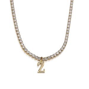 Pendanthalsband halsband Personligt anpassat Stianless Steel Name Diamond Creative Letter Gold DiMaond S Chain Jewelry 230727