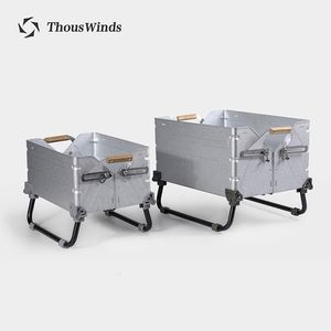 Открытые гаджеты Thous Winds Shelcon Leg for Snow UG 055G Алюминиевый хранение ящик для хранения лагеря поставки кемпинг аксессуары 230726