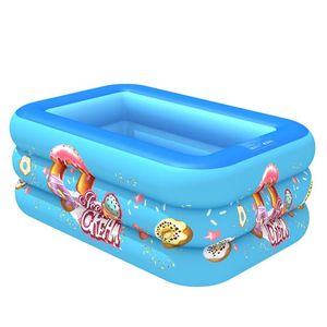 Kudde barn ierable pool högkvalitativ barn hemmet paddling pool stor storlek omerbar bubbla botten fyrkantig pool för baby