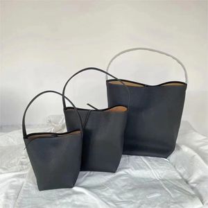 N/S Park Tote Bag Designer Therow Bucket Tote Beach Travel Handbag Ombro Crossbody Bags Casual Tote Real Leather Bags