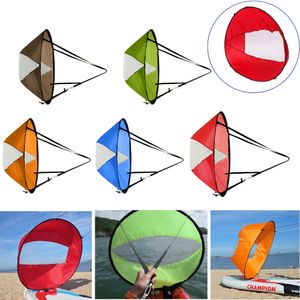 Kayak Accessories Foldable Kayak Wind Sail Folding Kayak Downwind Wind Paddle Sailing SUP Paddle Board Sail Canoe Inflatable Boat SUP Accessories 230726