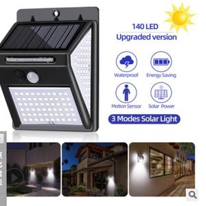 ソーラーライト100 140 14444LEDS3表面光照明人体誘導壁光屋外の防水室の庭のライト4PCS238T