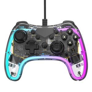 Spelkontroller Joysticks Trådlös RGB -videospel Gamepads för Nintendo Switch Pro/Switch Lite/Switch OLED/Android/iOS/Windows PC/Mobil Controller X0727