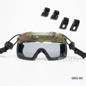 Taktiska hjälmar FMA -säkerhetsglasögon för hjälmskyddsglasögon Anti damm Damm 3mm tjocklek Lins CS Field Goggles TB1333 230726