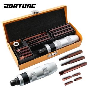 Skruvmejslar Bortune Heavy Duty Impact Skruvmejsel Set 7/12/13pcs Shock SCREW DRIVER CR-V BITS INDUSTRIAL GRADE EXTRACTOR borttagbart handverktyg 230726