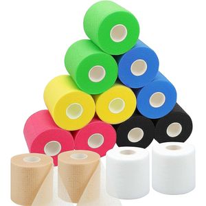 Balls 8 Pack Sports Support Strap Pre Wrap Base Bandage Physio Therapy Wrap Soft Underwrap Foam Strapping Tape 230726