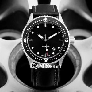 New Fifty Fathoms 50 Fathoms Bathyscaphe 5000-1110-B52A Steel Case Black Dial Automatic Mens Watch Nylon Leather Watches Puretime 312c