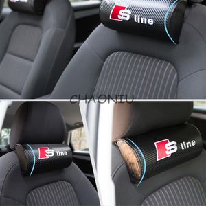 Car styling 2 PCS Breathe Car Auto Seat Head Neck Rest Cuscino Poggiatesta Cuscino Pad Per Audi S line A3 A4 A6 A8 Q5 R8 Q5 Q7 TT A5231f