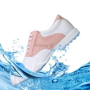 Andra golfprodukter män och kvinnor läder golfskor avslappnade loafers lägenheter sneakers bekväma mjuk lätthet andningsbara vandringssporttränare hkd230727