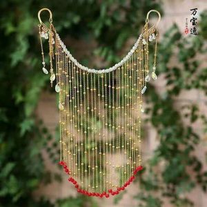 Andra evenemangsfestleveranser Hanfu ansiktsgardin Ancient Style Cover Tassel Veil Decorations Kvinnliga hårtillbehör Anime Mask For306B