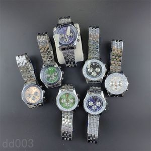 マルチダイヤルの豪華な時計Navitimer Womens Designer Watch高品質のブラックレッドレザーストラップOrologio Homme Classic Fashion Business Party SB046 C23