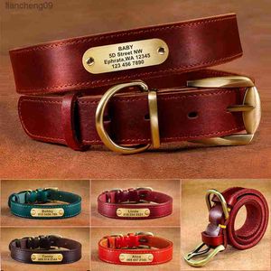 Collare per cani personalizzato Collari per targhette per cani in pelle Collari per targhette identificative per animali domestici incisi per cani di taglia piccola e media Bulldog francese Pug Pitbull L230620