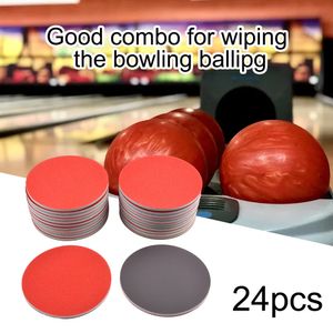 Toplar 24 PCS Zımpara Kağıdı Temizleyici Bowling Zımparalama Pedleri Yeniden Yerleştirme Pilisizasyon Kiti Ball Cleanerkit Profesyonel Malzemeler 230726