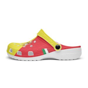 DIY Custom Shoes Slippers Mens Womens Red и Yellow Contiend Женские портретные кроссовки Тренеры 36-48