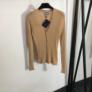 Sexy v szyja swetry koszulki samice dzianiny bluzki guziki kardigan t koszula khaki długie rękaw Swatery sprężyste plus koszulki odzież