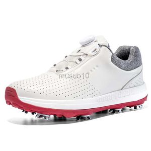 Altri prodotti da golf Nuovi uomini Spikes Scarpe da golf Sneakers da golf impermeabili per uomo Calzature comode per golfisti Scarpe da ginnastica antiscivolo per golfisti Uomo HKD230727