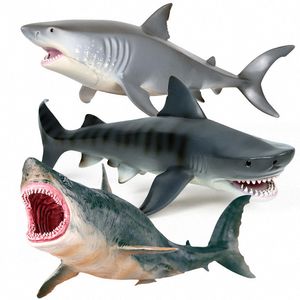 Action Toy Figures Simulation Marine Life Animal Model Toy Megalodon Whale Shark Model Action Figur PVC Ocean Sea Life Education Toys Pojkes Gifts 230726