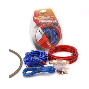 Bilkraftsförstärkare Installationssats 8 Gauge Automobiles Högtalare Woofer Subwoofer Cables Audio Wire Wiring With Fuse Suits New278N