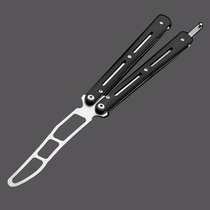 Training Equipment Tactical Combat Trainer Practice Tool Balisong Blunt Butterfly Dull No Edge Bearing Training tool with extra sc248D
