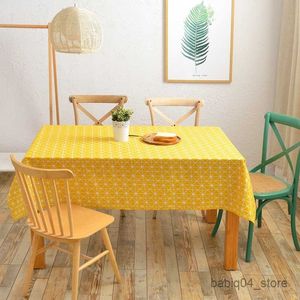 Table Cloth Waterproof Table Cloth Plaid Printed Rectangle Table Cover Party Decoration Tablecloth Picnic Blanket Tapete R230727