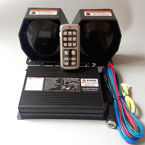 AS940 Zweiton-400-W-Funksirenen-Verstärker für Autoalarmanlage mit Mikrofonfunktion, 2 Einheiten, 200-W-Lautsprecher192E