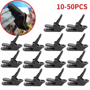 Gadget da esterno 10 50pcs Clip per telone Tenda a baldacchino Fibbia Morsetti per corda antivento Riutilizzabile Tenda da sole Alpinismo Accessori da campeggio 230726