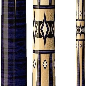 Bollar F2610 Grafisk MaPlepurple -tripe med svarta och grädde Point Pool Cue 230726