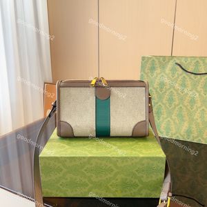 Moda bolsa mensageiro de ombro para mulheres bolsa de luxo designer mochilas com caixa verde 2023 marca bolsa tiracolo feminina