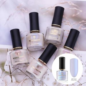 Nail Gel Breathable Long Lasting Shell Polish Glittering Pearl for Lady 230726