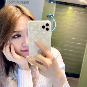 Случай мобильных телефонов для мобильных телефонов для iPhone 14 Pro Max 13p 12 11 xr Clear Flower Pattern Case Case Luxury Designer Shock -Resection Z230727