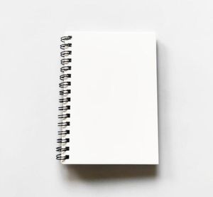 5 quaderni per sublimazione fai da te, bianco, bianco, doppia faccia, quaderno a spirale A5, materiale scolastico