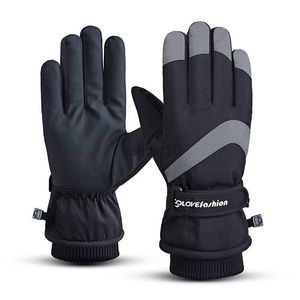 Rękawiczki narciarskie zimowe wodoodporne rękawiczki narciarskie ekran dotykowy przeciwpoślizgowy