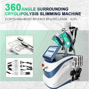 High Technology 360 Vinkel Cryolipolysis Freeze Slant Machine 40K Ultraljud Cavitation Lipo Laser Freezing Body Beauty Salon Equipment