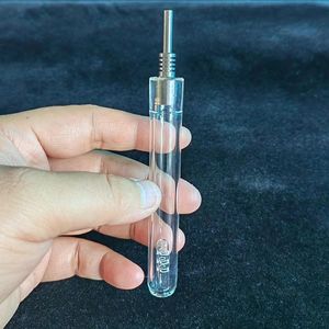 Acessórios para fumar 10 mm Coletor de néctar Kit de cera Mini conjunto de pontas NC Dab Rigs com unha de titânio comum