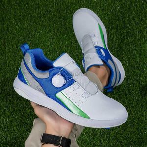 Inne produkty golfowe 2023 Nowe buty golfowe dla mężczyzn i kobiet bez poślizgu Szybkie sznurowanie swobodne buty golfowe Buty golfowe młodzieżowe fitness HKD230727