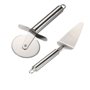 Pizza Cutter Wheel Server Set Super Sharp Slicer med ergonomisk icke -sliphandtag av högsta stål Cutte Bakning bakbakning 331