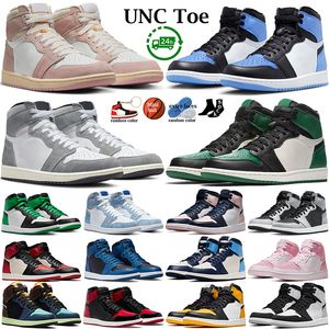 Basketballschuhe für Männer und Frauen, UNC Toe University Blue Bred Patent Chicago Dark Mocha Grey Fog Hyper Royal Light Smoke Atmosphere Herren-Trainer-Turnschuhe