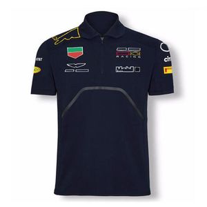2021 F1 Formel One Team Uniform Car Quicktorkning och andningsbar F1 Racing Suit Kortärmad t-shirt Polo Shirt Lapel Car OV282U