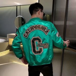 Mens Jackets Stamp Jacket Coats Print Letter Patch Baseball Men Hip Hop Couple Streetwear Embroidery Stage DJ Club Bomber 230727