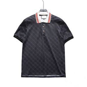 Camisas de polos de designer masculino para Man High Street Itália Bordado Garta Cobra Pequenas Bees Imprimindo Roupas de Marcas