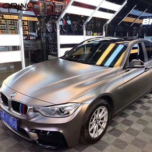 Pearl Matte Metallic Gunsmoke Grey Vinyl Wrap Film DIY Self Adheive Car Folia Roll Air Release Cannel246c