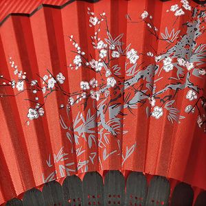 中国スタイル製品ビンテージ中国スタイルの折りたたみファン竹のファンファン木製シャンクダンスファン