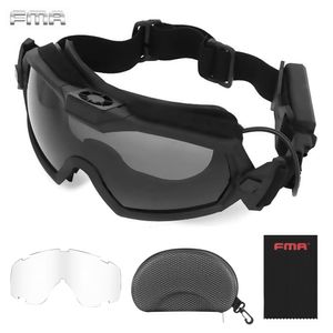 Ski Goggles FMA Airsoft регулятор Goggles с вентилятором обновленной версии Anti Fog Tactical Goggles Airsoft Пейнтбол Безопасность Глаза защита глаз 230728