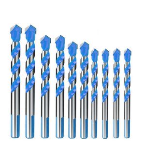 Promotion 10Pcs Tungsten Carbide Masonry Drill Bit Set for Metal Steel Porcelain Ceramic Tile Concrete Brick Plastic Wood 6 8299n