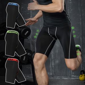 Męskie szorty elastyczne talii męskie ściskanie szczupłe szorty męskie szorty spandex Spandex Szybki suchy kompresja sportowa fitness