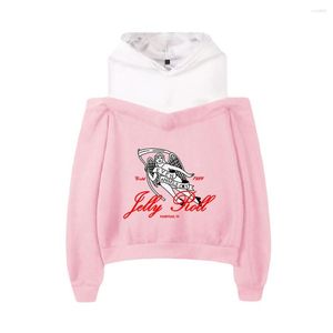 Erkek Hoodies jöle rulo kapüşonlu 2d baskı kadınları omuz dışı kazak sweatshirt moda gündelik kıyafetler seksi tepeler