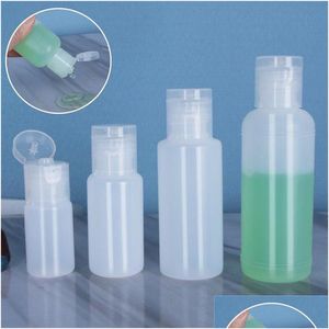 Garrafas de embalagem 10Ml 20Ml 30Ml 50Ml Pe Plástico Soft Bottle Squeezable Cosmetic Sample Container For Shampoo Sanitizer Gel Lotion Cream Otul8