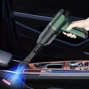 Cordless Mini Rechargeable Hand Vacuum Cleaner: Powerful Suction for Car, Office & Home + Inflate & Deflate for Swimming Rings & Vacuum Storage Bags!