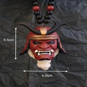 Interior Decorations Samurai Kabuto Helmet Hannya Japanese Oni - Car Rear View Mirror Charm Accessories253w