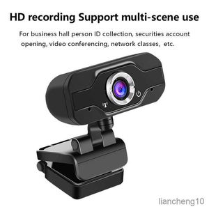 Webcams 1080P Mini Webcam with Microphone for PC Desktop Laptop Computer Meeting Streaming Web Camera Interface R230728